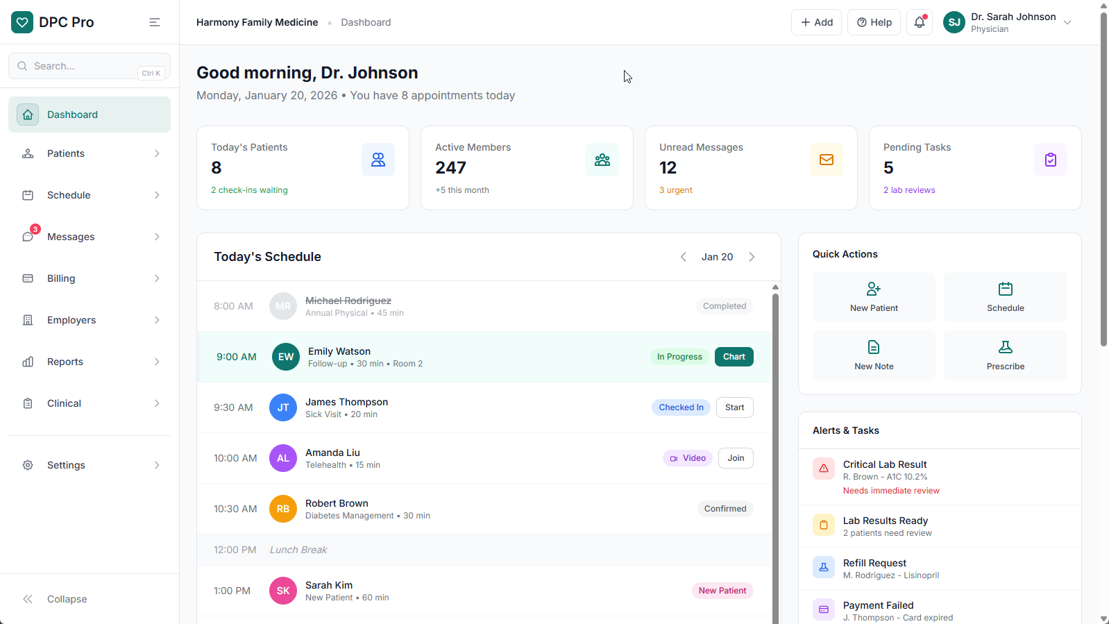 DPC Pro Practice Dashboard